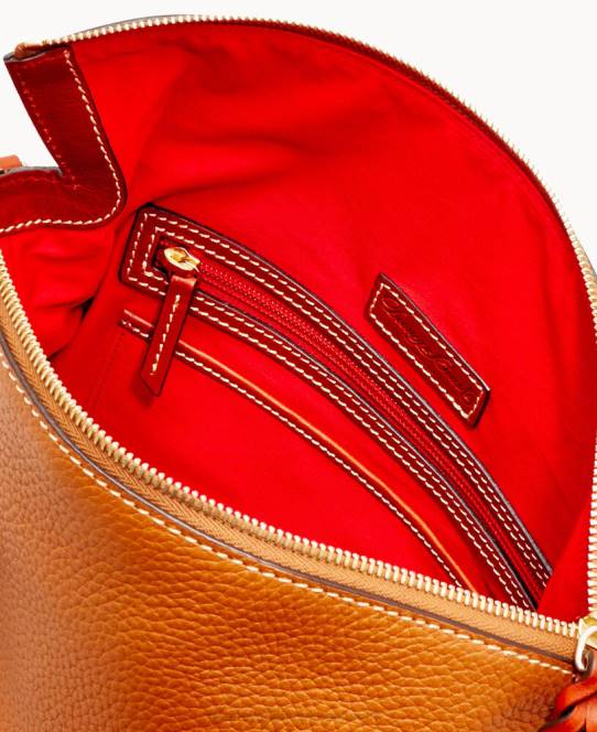 Dooney & Bourke småstenskorn stor taske JV0J478 poser karamel