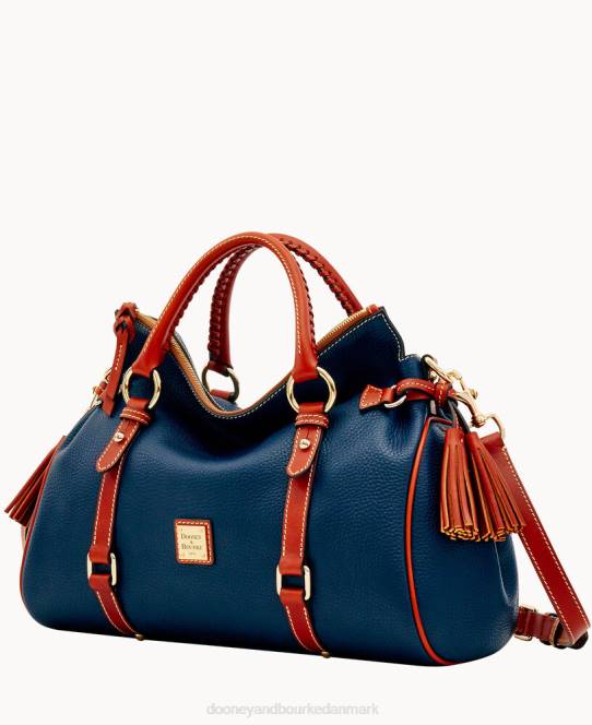Dooney & Bourke småstenskorn stor taske JV0J480 poser midnatsblå