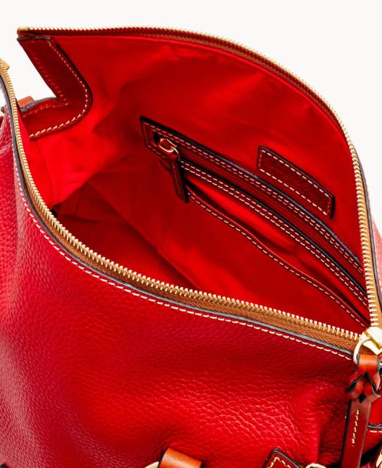 Dooney & Bourke småstenskorn stor taske JV0J481 poser rød