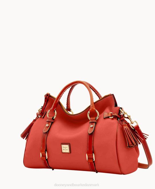 Dooney & Bourke småstenskorn stor taske JV0J485 poser geranium