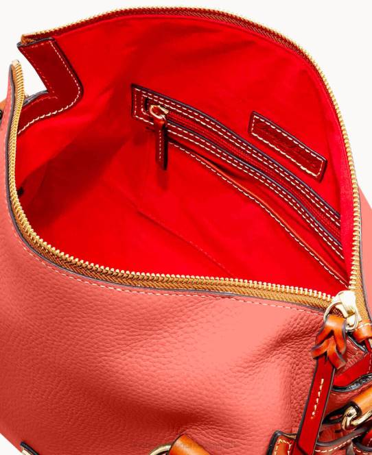 Dooney & Bourke småstenskorn stor taske JV0J485 poser geranium