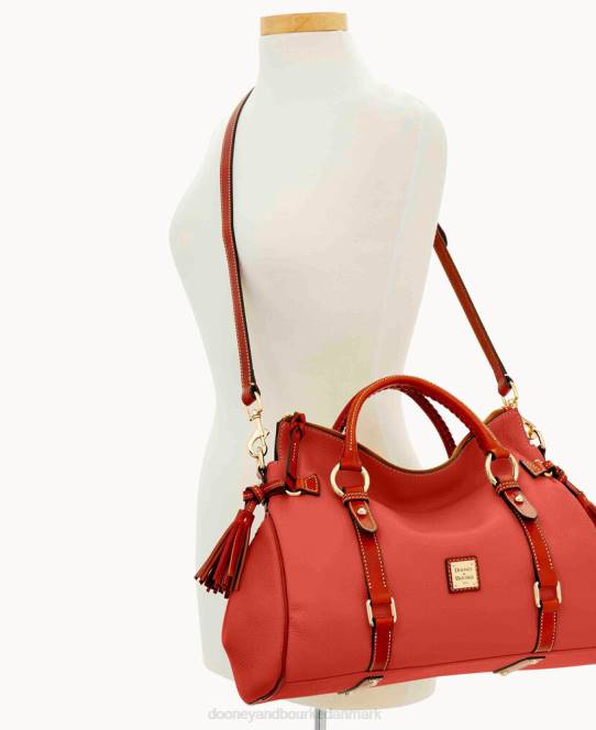 Dooney & Bourke småstenskorn stor taske JV0J485 poser geranium