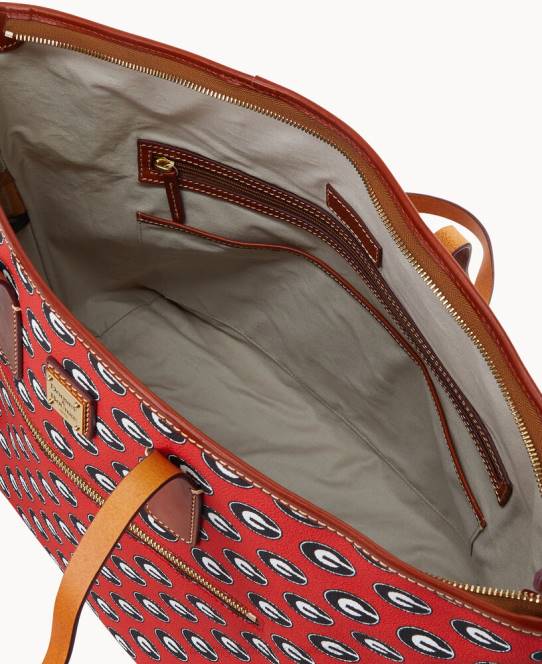 Dooney & Bourke Collegiate University of Georgia stor kasse JV0J1286 poser u af georgien