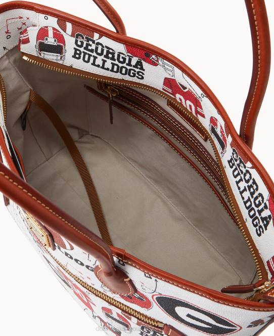 Dooney & Bourke Collegiate University of Georgia tote JV0J1230 poser u af georgien
