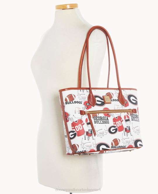 Dooney & Bourke Collegiate University of Georgia tote JV0J1230 poser u af georgien