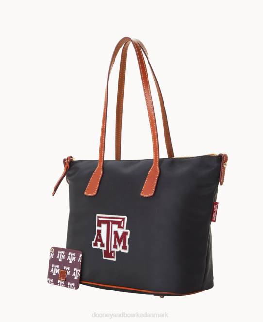 Dooney & Bourke Collegiate texas achr(38)m top med lynlås JV0J1083 poser texas a&m