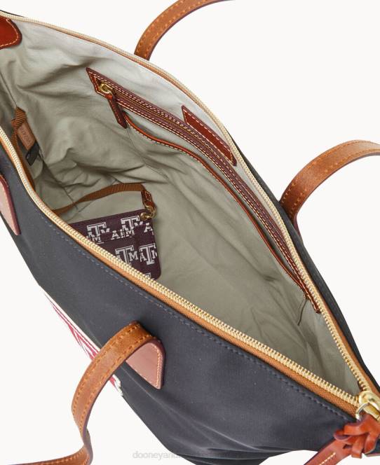 Dooney & Bourke Collegiate texas achr(38)m top med lynlås JV0J1083 poser texas a&m