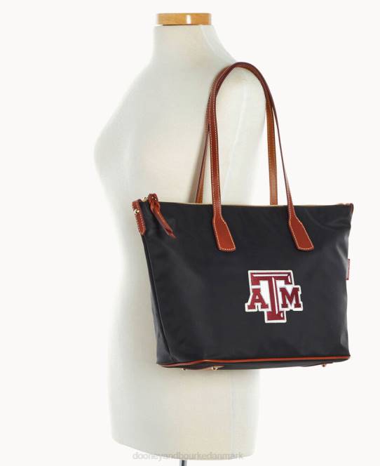 Dooney & Bourke Collegiate texas achr(38)m top med lynlås JV0J1083 poser texas a&m