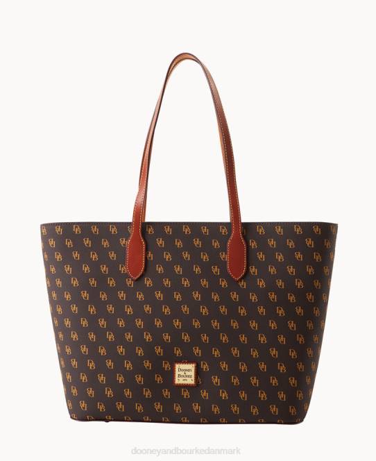 Dooney & Bourke Gretta stor tote JV0J1307 poser brun tmoro