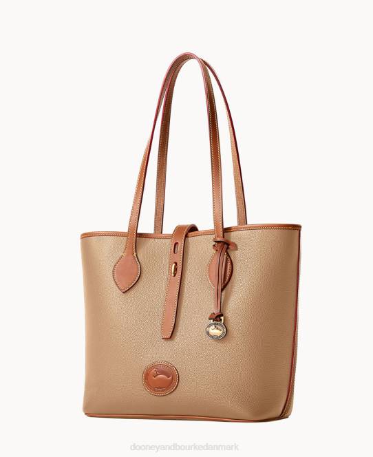 Dooney & Bourke alt vejr læder 3.0 tote 36 JV0J1103 poser taupe