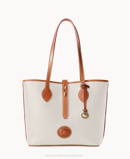 Dooney & Bourke alt vejr læder 3.0 tote 36 JV0J1104 poser vanilje