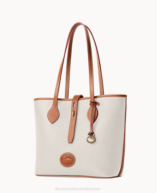 Dooney & Bourke alt vejr læder 3.0 tote 36 JV0J1104 poser vanilje