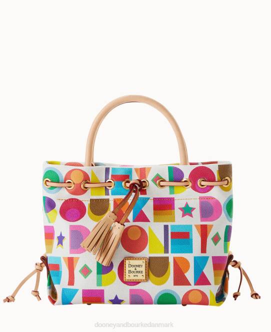 Dooney & Bourke art deco kvast tote JV0J1434 poser hvid