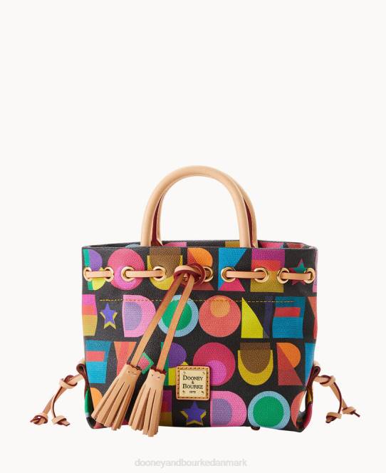Dooney & Bourke art deco lille kvast tote JV0J1442 poser sort