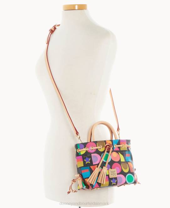 Dooney & Bourke art deco lille kvast tote JV0J1442 poser sort