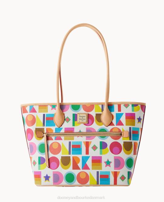 Dooney & Bourke art deco-taske JV0J1409 poser hvid