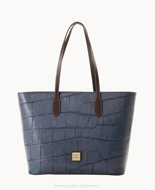 Dooney & Bourke denison stor tote JV0J1424 poser stål blå
