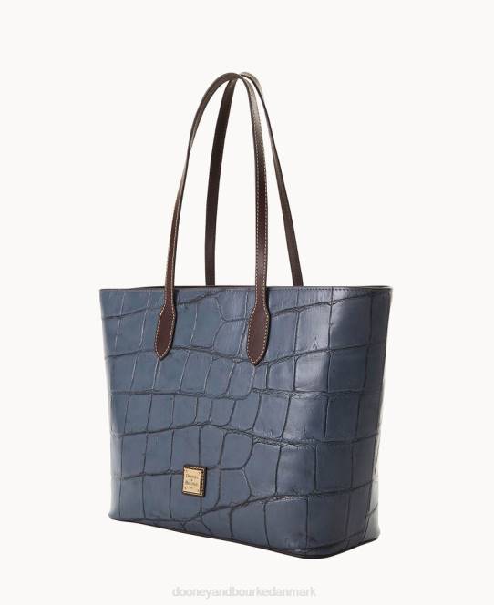 Dooney & Bourke denison stor tote JV0J1424 poser stål blå