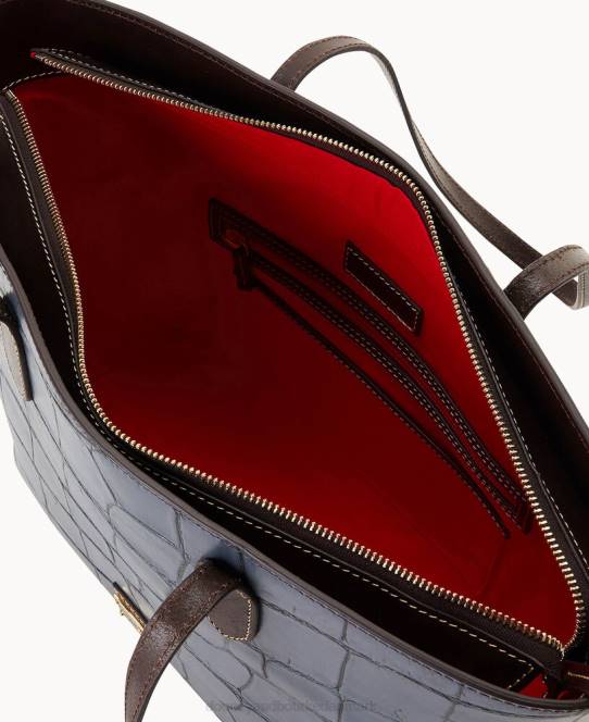 Dooney & Bourke denison stor tote JV0J1424 poser stål blå