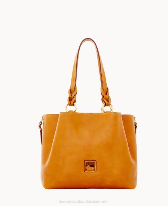 Dooney & Bourke florentinsk stor lynlåsbarlow JV0J957 poser naturlig