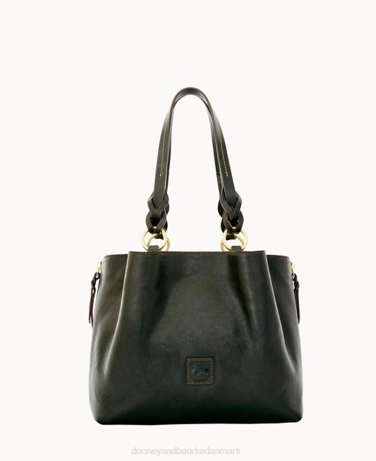 Dooney & Bourke florentinsk stor lynlåsbarlow JV0J960 poser sort