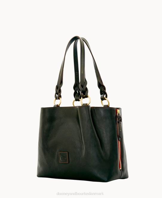 Dooney & Bourke florentinsk stor lynlåsbarlow JV0J960 poser sort