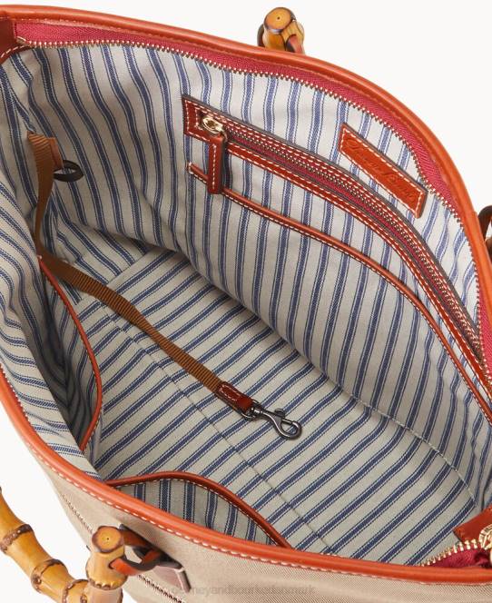 Dooney & Bourke håndtag i bambus JV0J1009 poser kaki