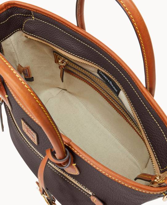 Dooney & Bourke håndtag med småsten JV0J1123 poser brun tmoro