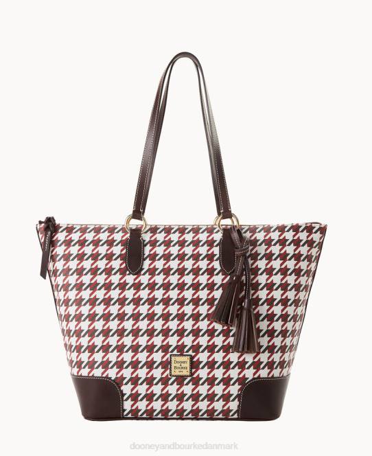 Dooney & Bourke houndstooth karriere-tote JV0J1405 poser mursten