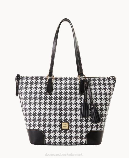 Dooney & Bourke houndstooth karriere-tote JV0J1406 poser sort