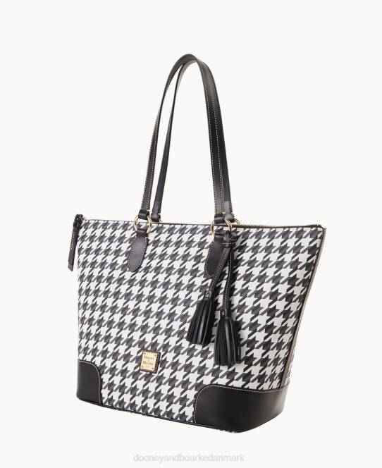 Dooney & Bourke houndstooth karriere-tote JV0J1406 poser sort