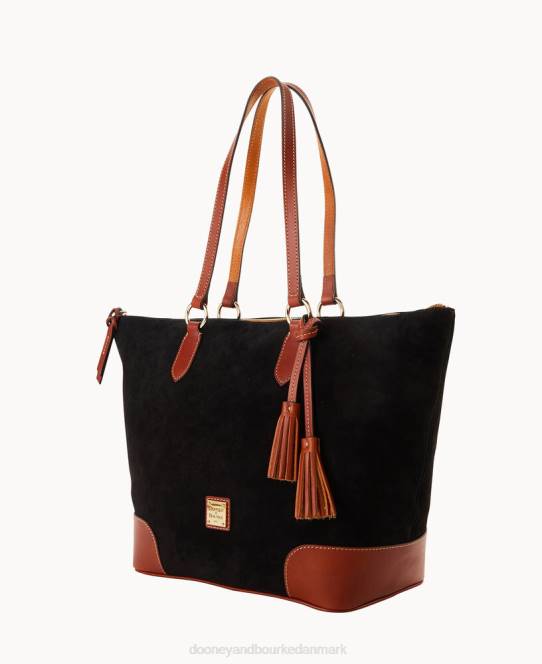 Dooney & Bourke karriere-tote i ruskind JV0J1486 poser sort