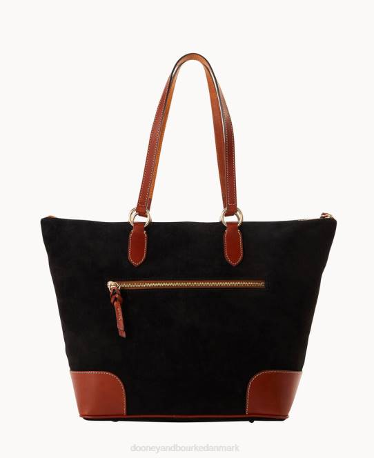 Dooney & Bourke karriere-tote i ruskind JV0J1486 poser sort