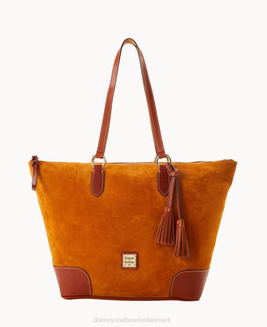 Dooney & Bourke karriere-tote i ruskind JV0J1488 poser honning
