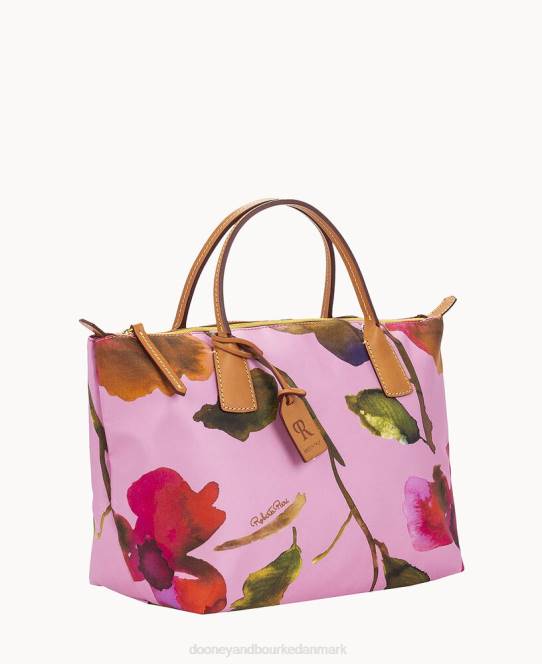 Dooney & Bourke roberta pieri blomst klassisk lille robertina-tote JV0J1133 poser lyserød