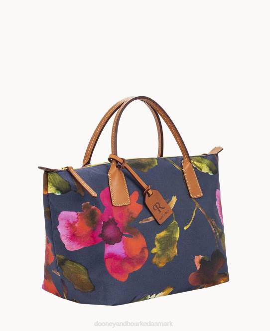 Dooney & Bourke roberta pieri blomst klassisk lille robertina-tote JV0J1134 poser flåde