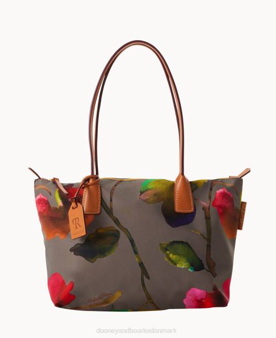 Dooney & Bourke roberta pieri blomst klassisk sm robertina tote med langt hank JV0J1437 poser taupe