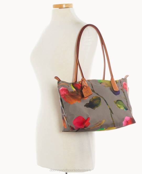 Dooney & Bourke roberta pieri blomst klassisk sm robertina tote med langt hank JV0J1437 poser taupe