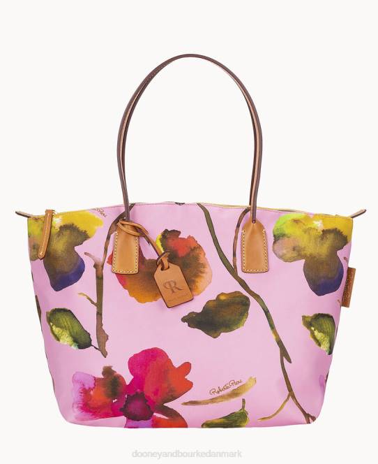 Dooney & Bourke roberta pieri blomst klassisk stor robertina-tote JV0J1139 poser lyserød