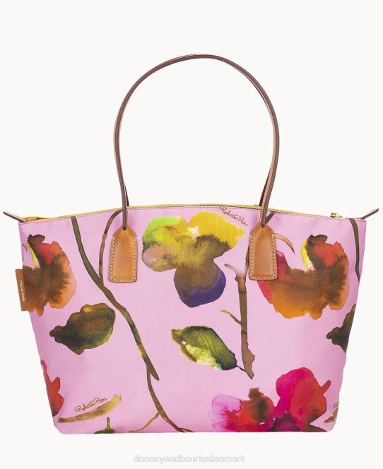 Dooney & Bourke roberta pieri blomst klassisk stor robertina-tote JV0J1139 poser lyserød