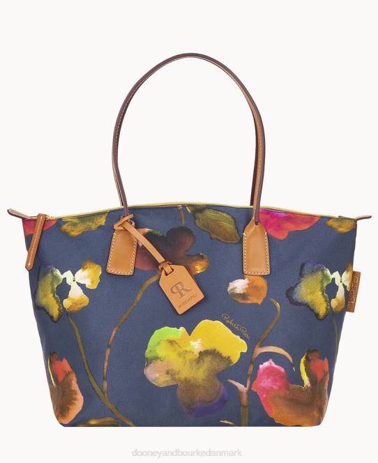 Dooney & Bourke roberta pieri blomst klassisk stor robertina-tote JV0J1140 poser flåde