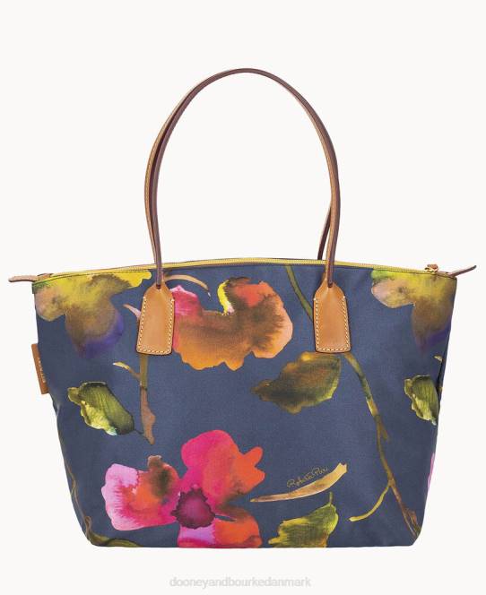Dooney & Bourke roberta pieri blomst klassisk stor robertina-tote JV0J1140 poser flåde
