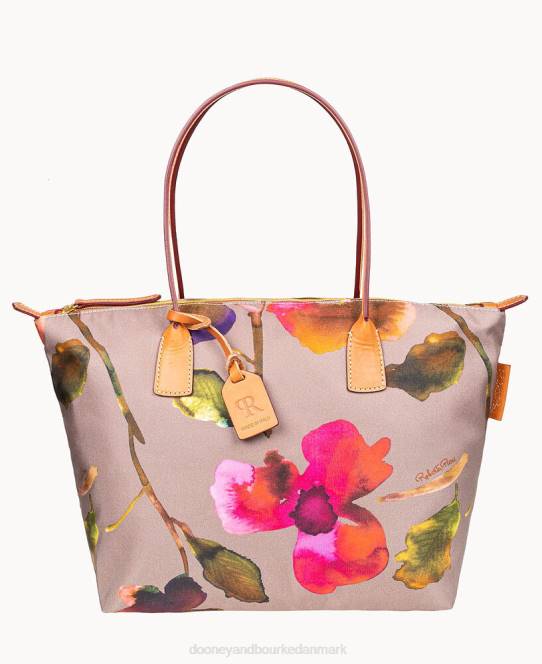Dooney & Bourke roberta pieri blomst klassisk stor robertina-tote JV0J1142 poser taupe