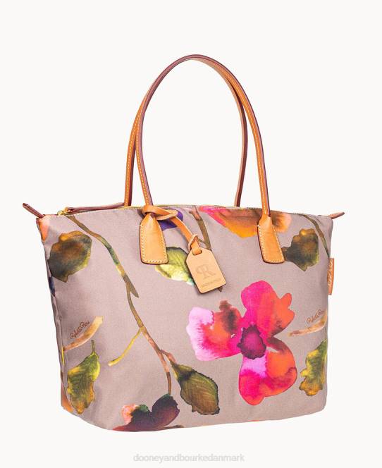 Dooney & Bourke roberta pieri blomst klassisk stor robertina-tote JV0J1142 poser taupe