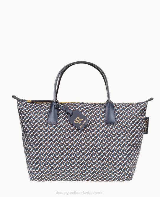 Dooney & Bourke roberta pieri tatami klassisk lille robertina-tote JV0J979 poser midnatsblå