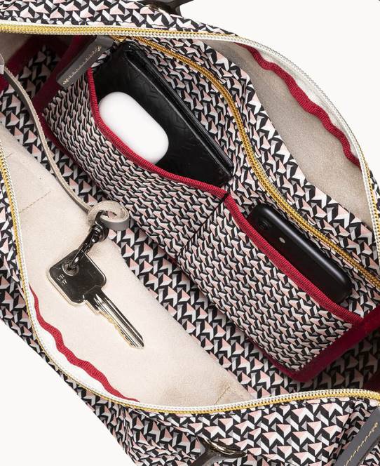 Dooney & Bourke roberta pieri tatami klassisk lille robertina-tote JV0J980 poser Rose