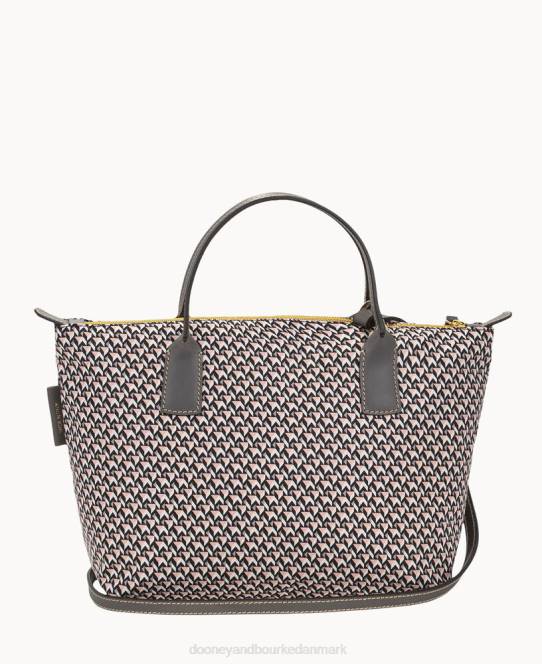 Dooney & Bourke roberta pieri tatami klassisk lille robertina-tote JV0J980 poser Rose