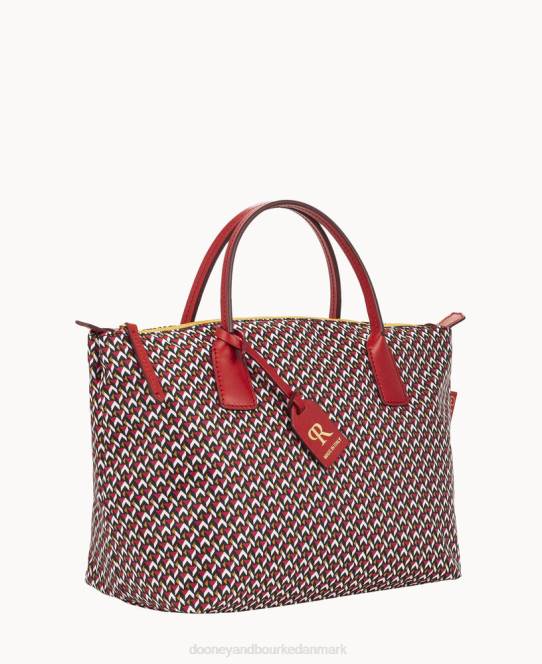 Dooney & Bourke roberta pieri tatami klassisk lille robertina-tote JV0J981 poser rubin