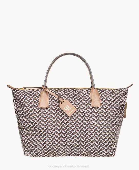 Dooney & Bourke roberta pieri tatami klassisk lille robertina-tote JV0J982 poser taupe