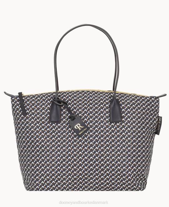 Dooney & Bourke roberta pieri tatami klassisk stor robertina-tote JV0J983 poser midnatsblå